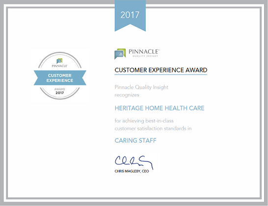 Customer Experience Award 2017
